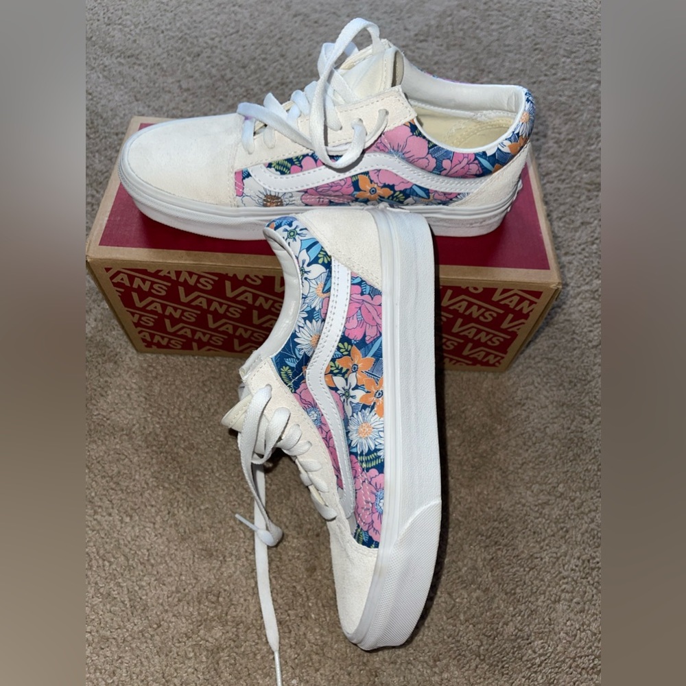 Retro Floral Vans